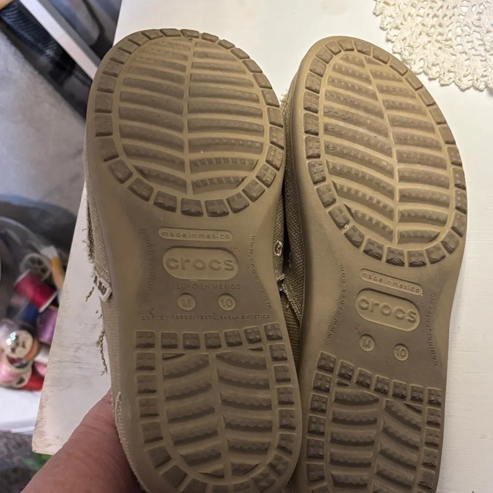Men’s Crocs Casual Tan Slip-On Shoes